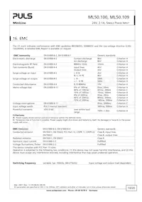 ML50.109 Datasheet Pagina 10