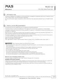 ML60.122 Datasheet Pagina 3