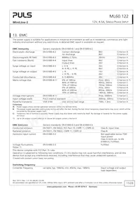 ML60.122 Datasheet Pagina 11