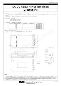 MPD5D018S Datasheet Cover
