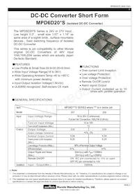 MPD6D209S Datasheet Cover