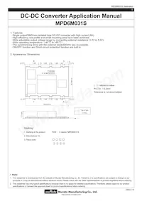 MPD6M031S Datasheet Cover