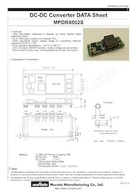 MPDRX002S Datasheet Cover