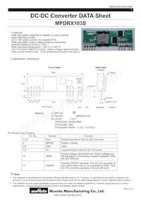 MPDRX103S Datasheet Copertura