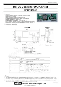 MPDRX104S Datasheet Copertura