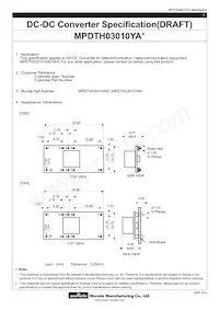 MPDTH03010YAH Datasheet Cover