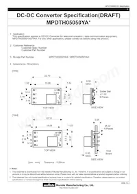 MPDTH05050YAH Datasheet Cover