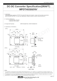 MPDTH05060YAH Datasheet Cover