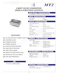 MT2-1215WI Datasheet Copertura