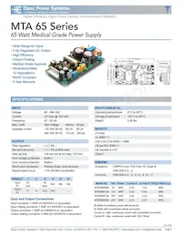 MTA065015A Datasheet Copertura