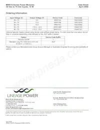 MW010C Datasheet Page 20