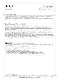 PIC120.241D Datasheet Page 3