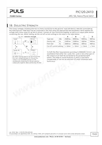 PIC120.241D 데이터 시트 페이지 15