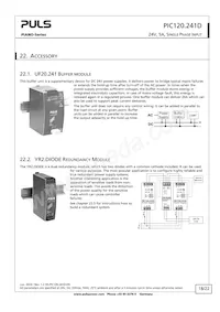 PIC120.241D 데이터 시트 페이지 18