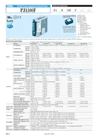PJA600F-5-W數據表 頁面 2