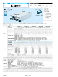 PJA600F-5-W Datasheet Pagina 10