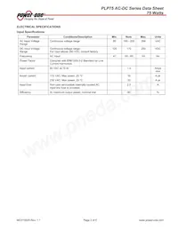 PLP75-1048G 데이터 시트 페이지 2