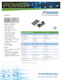 PTH04040WAS Datasheet Copertura