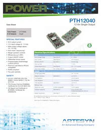 PTH12040WAZT數據表 封面