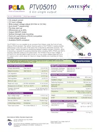 PTV05010WAH Datasheet Cover