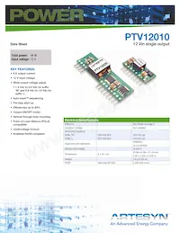 PTV12010WAH Datasheet Cover