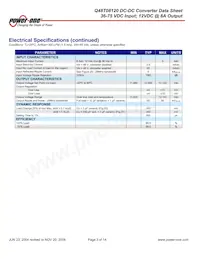 Q48T08120-NBB0 Datasheet Page 3