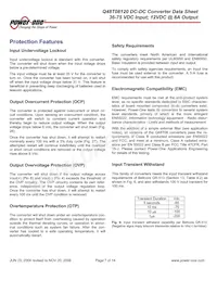 Q48T08120-NBB0 Datasheet Pagina 7