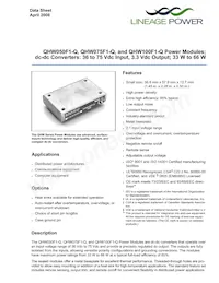 QHW100F1-Q Datenblatt Cover