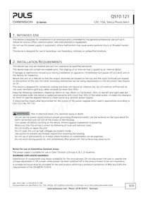 QS10.121-A1 Datasheet Page 3