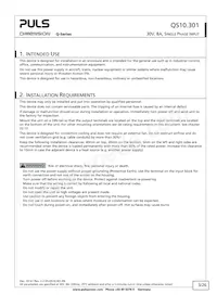 QS10.301 Datasheet Page 3