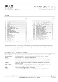 QS10.481-D1 Datasheet Page 2