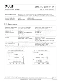 QS10.481-D1 Datasheet Page 15