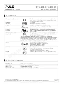 QS10.481-D1 Datasheet Page 17