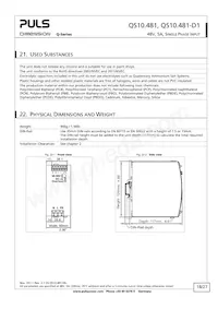 QS10.481-D1 Datasheet Page 18