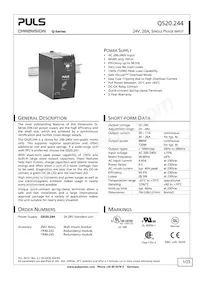 QS20.244 Datasheet Copertura