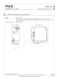 QS20.244 Datasheet Page 17