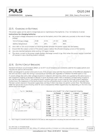 QS20.244 Datasheet Page 22