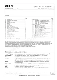 QT20.241-C1 Datasheet Page 2