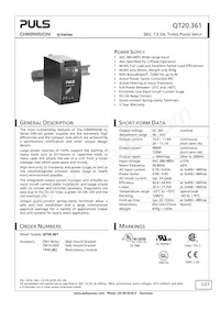 QT20.361 Datasheet Copertura