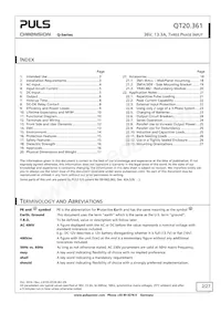 QT20.361 Datasheet Page 2