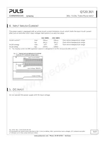 QT20.361 Datasheet Page 5
