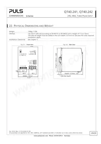 QT40.242 데이터 시트 페이지 20