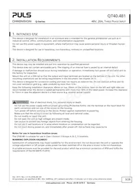 QT40.481 Datasheet Pagina 3