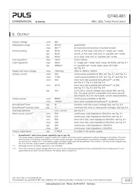 QT40.481 Datasheet Page 6