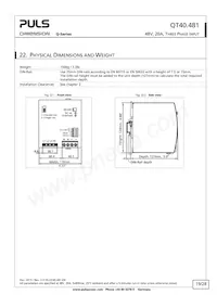 QT40.481 데이터 시트 페이지 19