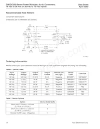 QW030C1 Datasheet Page 14