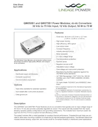 QW075A1 Datasheet Cover