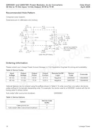 QW075A1 Datasheet Pagina 16