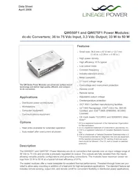 QW075F1 Datasheet Cover