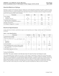 QW075F1 Datasheet Page 2